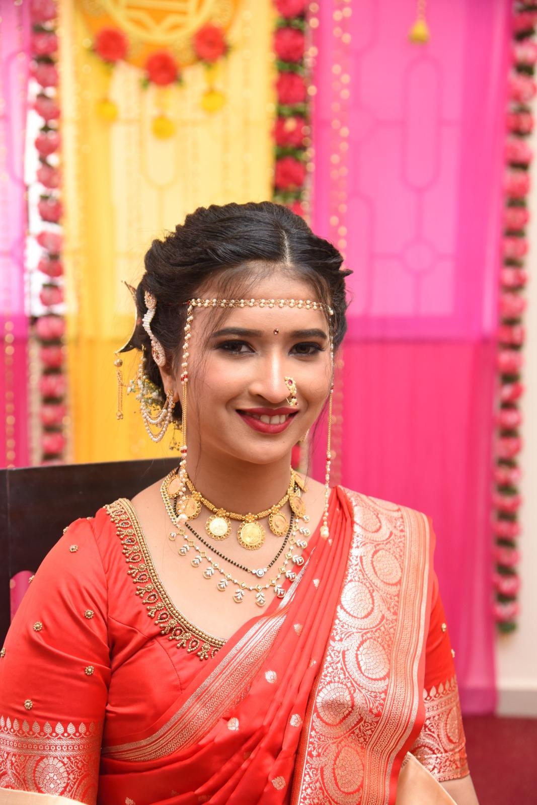 Traditional event makeup close up