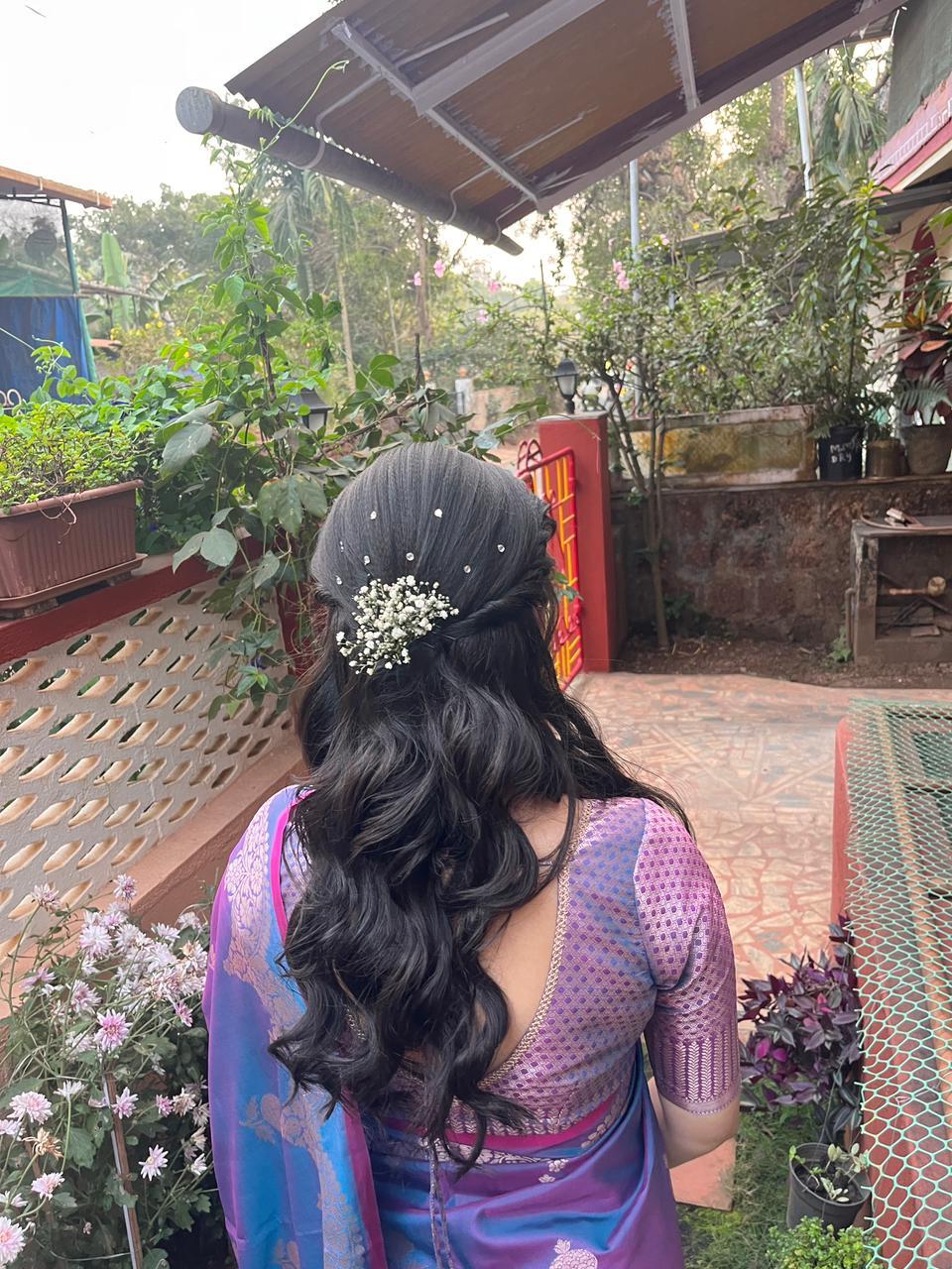 Reception glam makeup look
